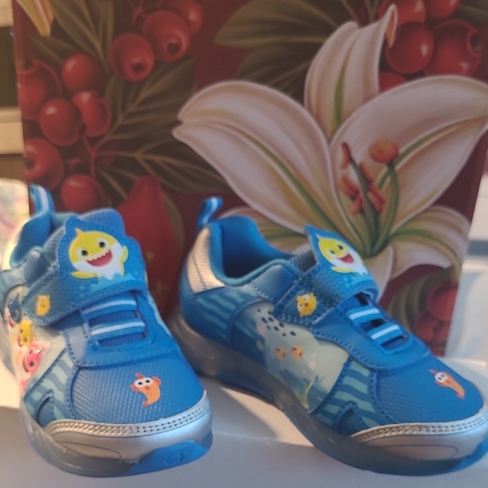 Blue Baby Shark Kids Shoes